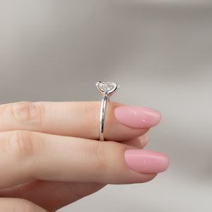 The Ashley Set With A 2 Carat Oval Lab Diamond