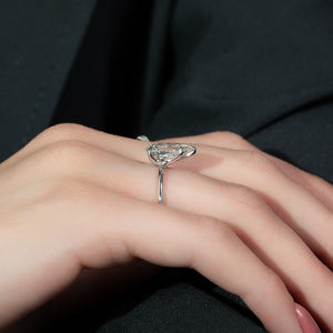 The Ashley Set With A 2 Carat Pear Lab Diamond