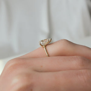 The Ashley Set With A 2 Carat Pear Lab Diamond