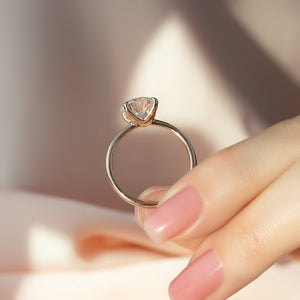 The Ashley Set With A 2 Carat Round Lab Diamond