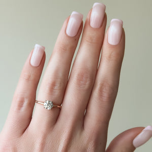 The Ashley Set With A 2 Carat Round Lab Diamond