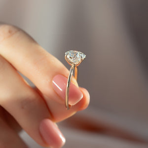 The Ashley Set With A 2 Carat Round Lab Diamond