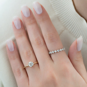 The Ashley Set With A 2 Carat Round Lab Diamond