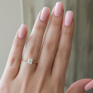 The Ashley Set With A 2 Carat Radiant Lab Diamond
