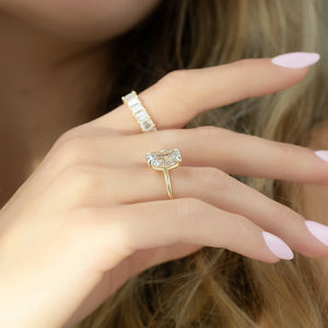 The Ashley Set With A 2 Carat Radiant Lab Diamond