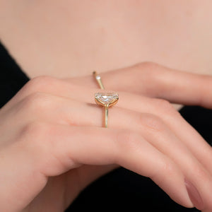 The Ashley Set With A 2 Carat Radiant Lab Diamond