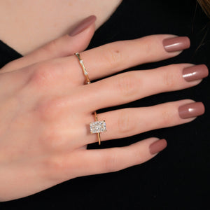 The Ashley Set With A 2 Carat Radiant Lab Diamond