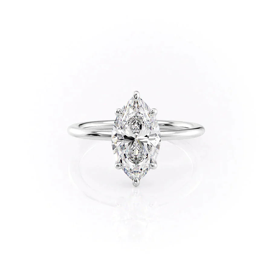 The Ashley Set With A 1 Carat Marquise Lab Diamond