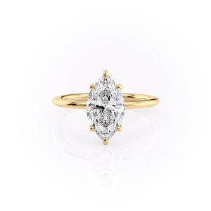 The Ashley Set With A 1.5 Carat Marquise Moissanite