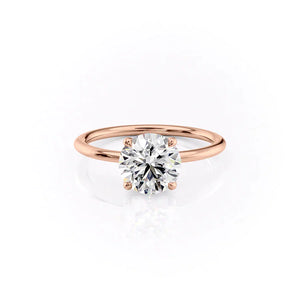 The Ashley Set With A 1.5 Carat Round Lab Diamond