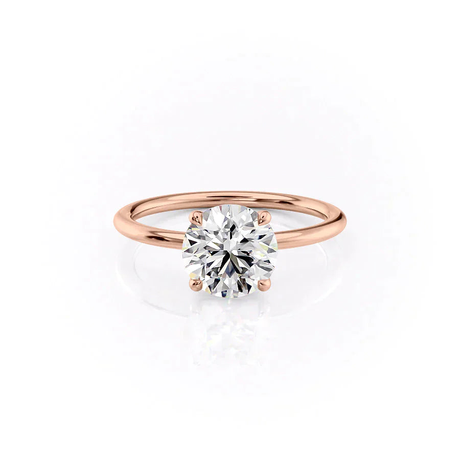 The Ashley Set With A 3.5 Carat Round Moissanite