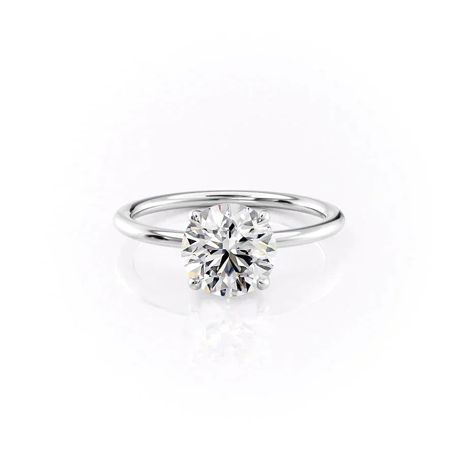 The Ashley Set With A 1.5 Carat Round Lab Diamond