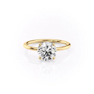 The Ashley Set With A 1.5 Carat Round Lab Diamond