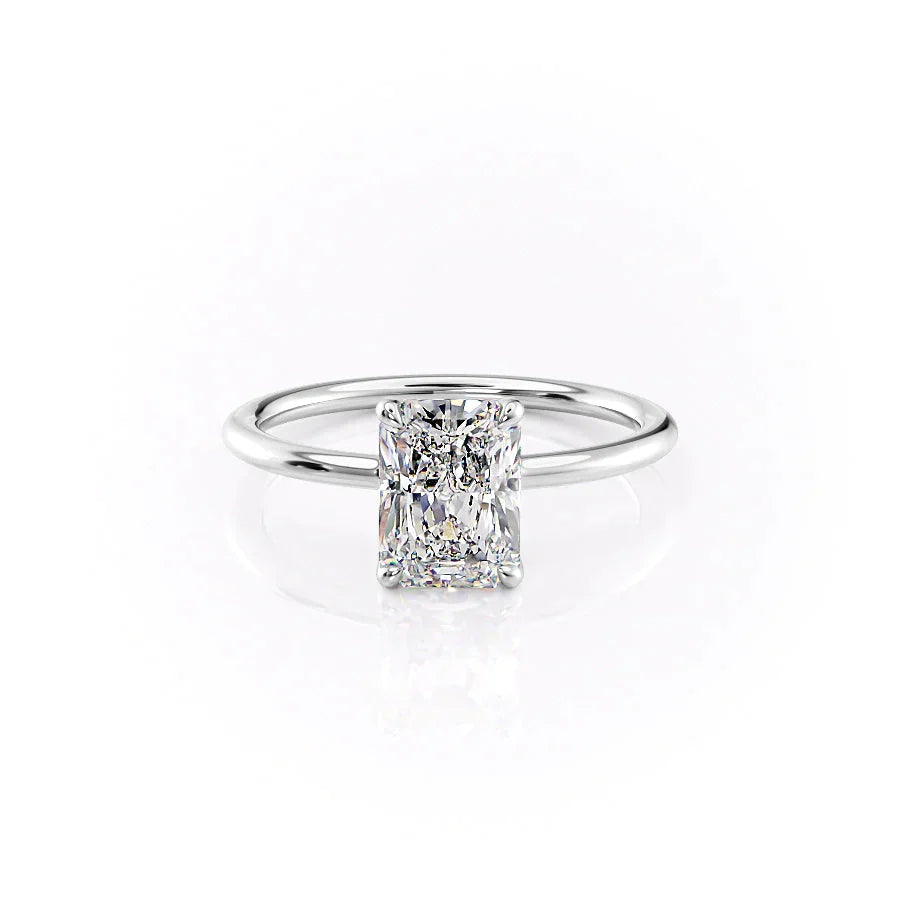 The Ashley Set With A 2.5 Carat Radiant Moissanite