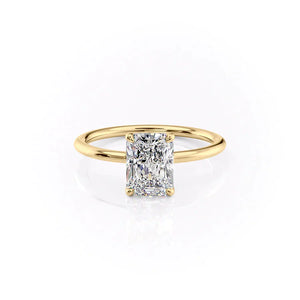 The Ashley Set With A 4.5 Carat Radiant Moissanite