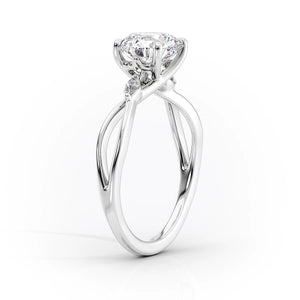 The Kelsey Set With A 3 Carat Princess Lab Diamond