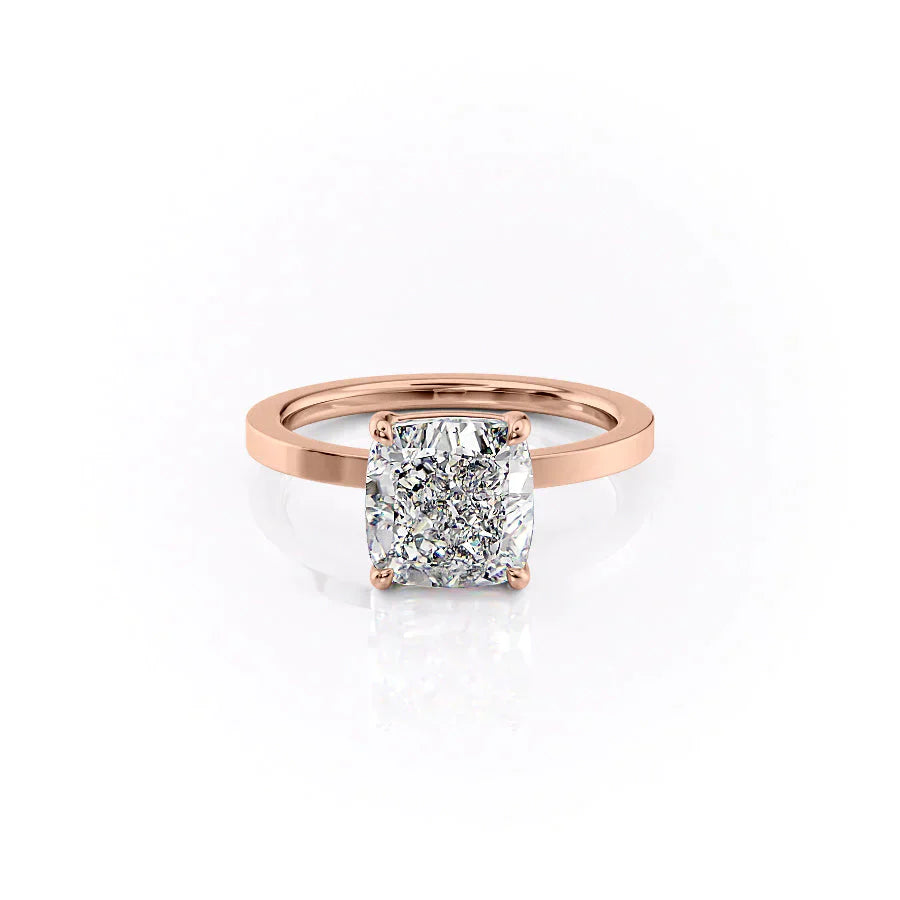 The Eleanor Set With A 2.5 Carat Cushion Lab Diamond