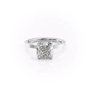The Eleanor Set With A 1.5 Carat Cushion Lab Diamond