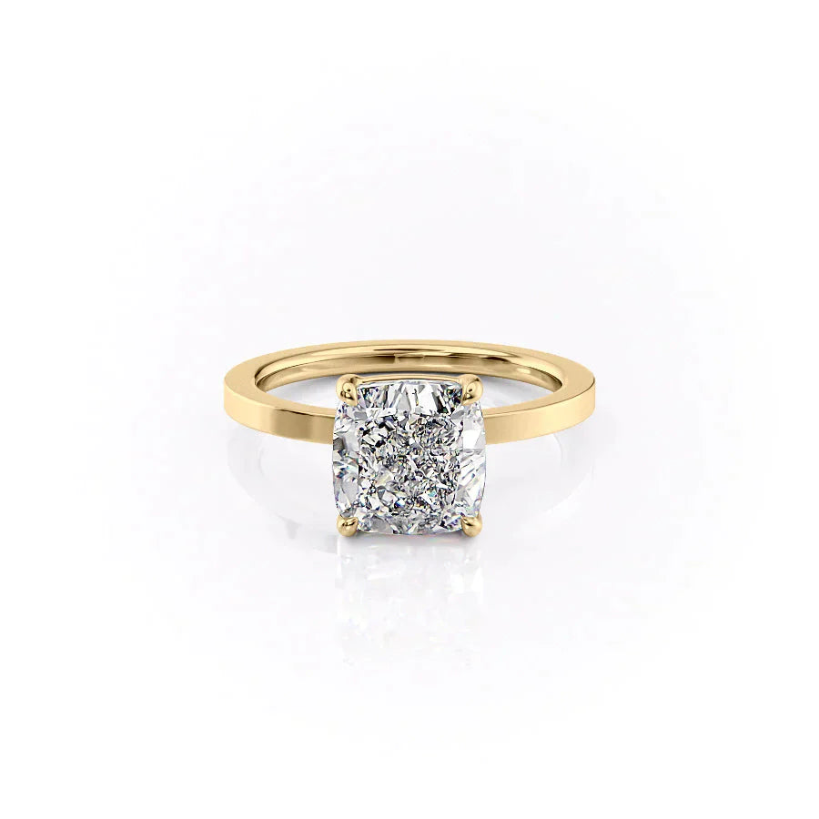 The Eleanor Set With A 3 Carat Cushion Lab Diamond