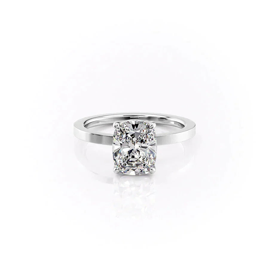 The Eleanor Set With A Elongated Cushion Moissanite