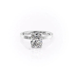 The Eleanor Set With A Elongated Cushion Moissanite