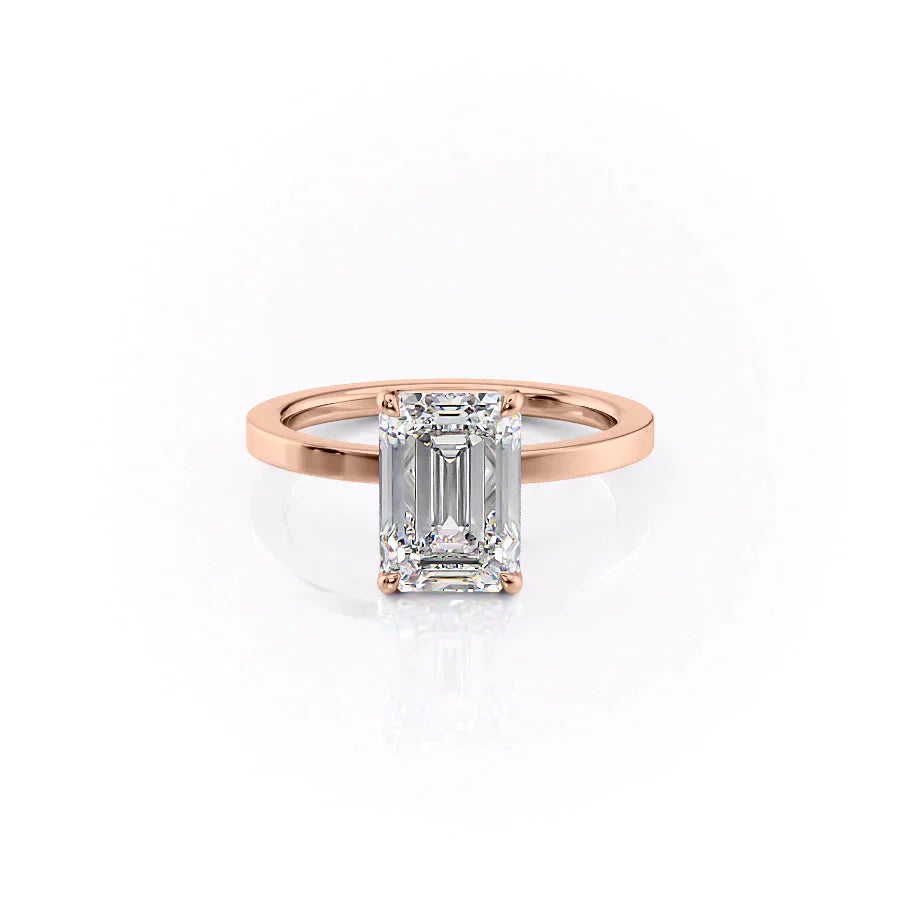 The Eleanor Set With A 3 Carat Emerald Lab Diamond