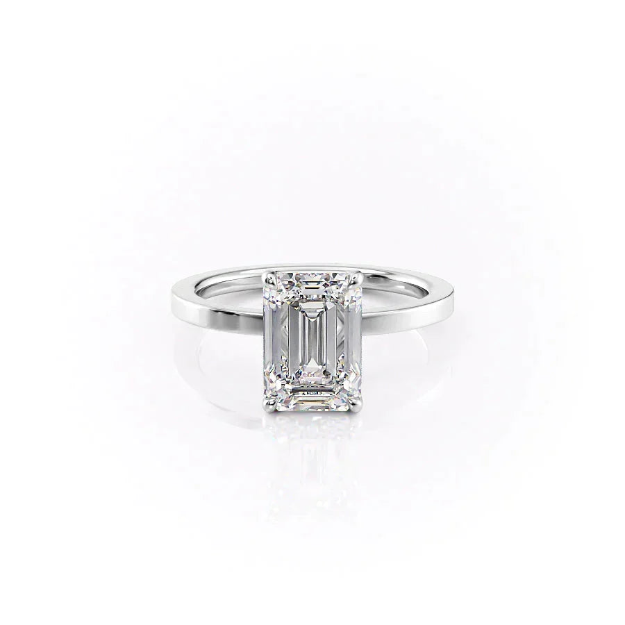The Eleanor Set With A Emerald Moissanite