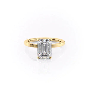 The Eleanor Set With A Emerald Moissanite