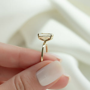 The Eleanor Set With A 2 Carat Emerald Lab Diamond