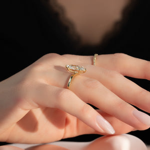 The Eleanor Set With A 2 Carat Marquise Lab Diamond