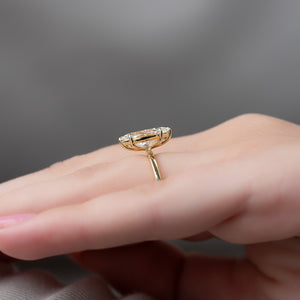 The Eleanor Set With A 2 Carat Marquise Lab Diamond