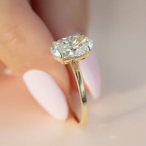 The Eleanor Set With A 3 Carat Oval Lab Diamond