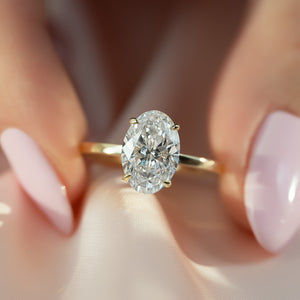 The Eleanor Set With A 3 Carat Oval Lab Diamond