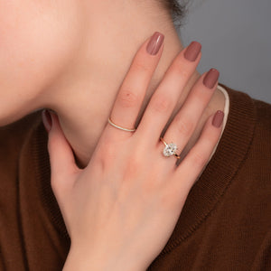 The Eleanor Set With A 3 Carat Oval Lab Diamond