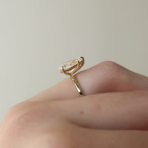 The Eleanor Set With A 2 Carat Pear Lab Diamond