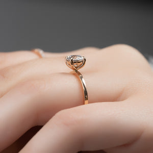 The Eleanor Set With A 1 Carat Round Lab Diamond