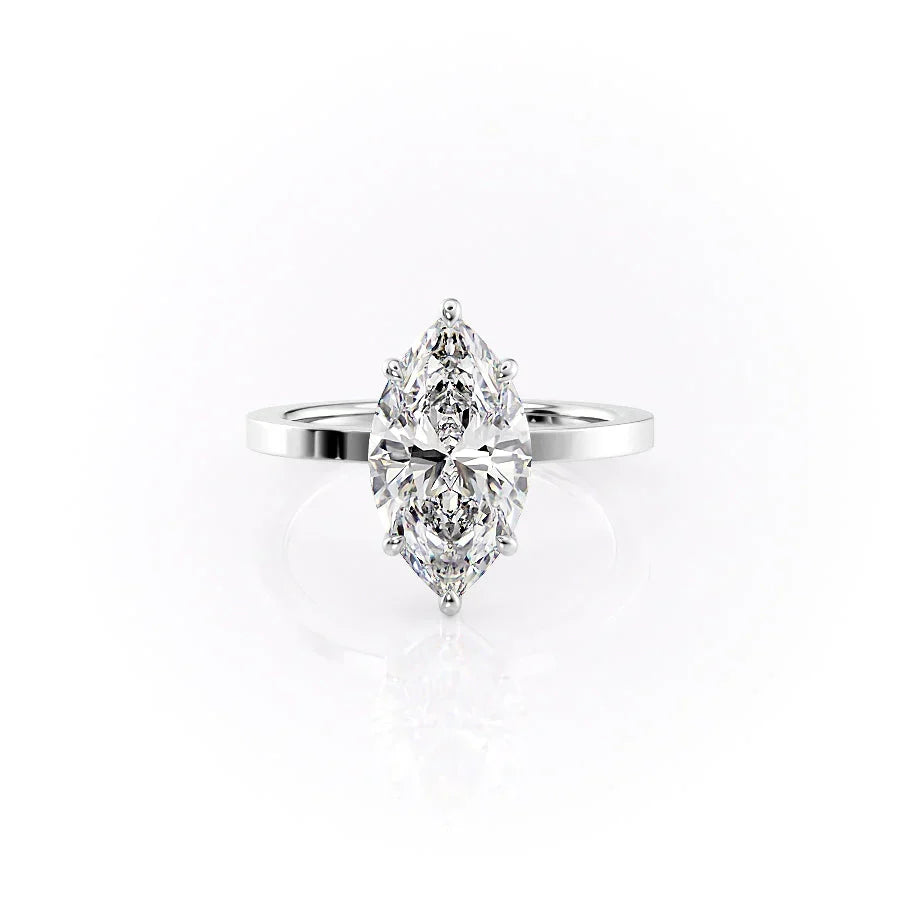 The Eleanor Set With A Marquise Moissanite
