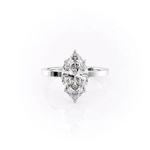The Eleanor Set With A 2.5 Carat Marquise Moissanite