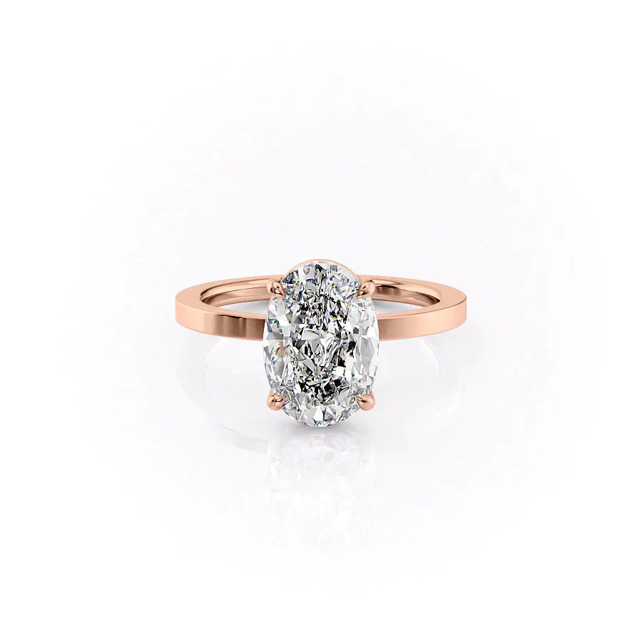 The Eleanor Set With A 3 Carat Oval Lab Diamond