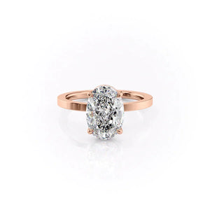 The Eleanor Set With A Oval Moissanite