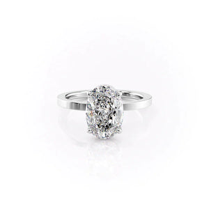 The Eleanor Set With A 2.5 Carat Oval Lab Diamond