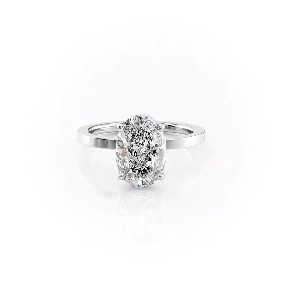 The Eleanor Set With A Oval Moissanite