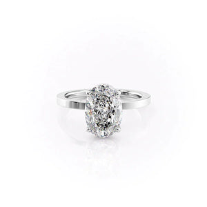 The Eleanor Set With A Oval Moissanite