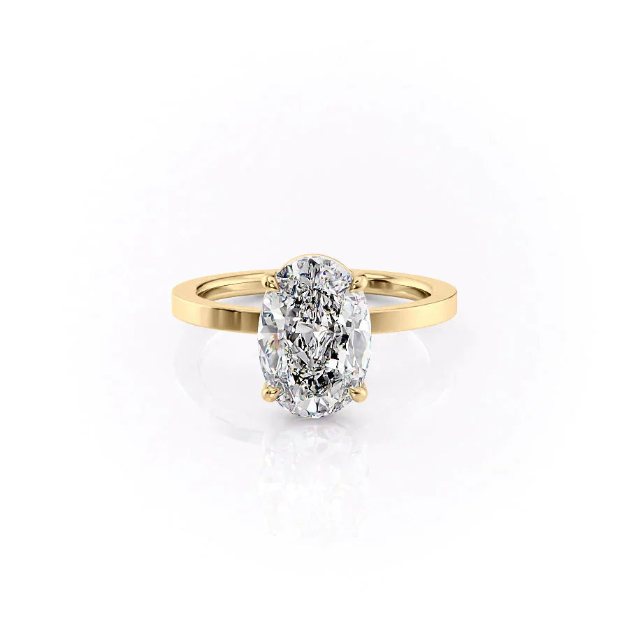 The Eleanor Set With A 3 Carat Oval Lab Diamond