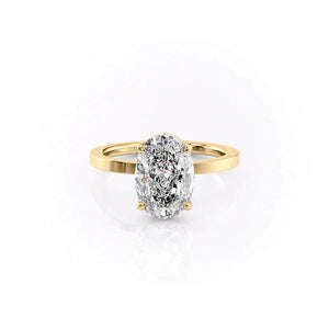 The Eleanor Set With A Oval Moissanite