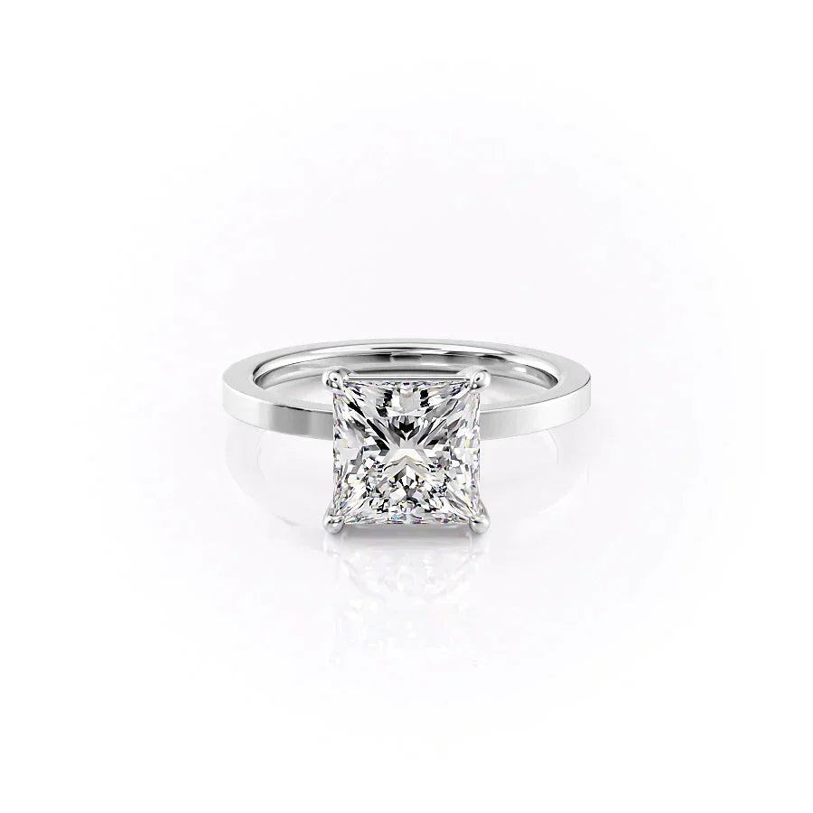 The Eleanor Set With A 1.5 Carat Princess Lab Diamond