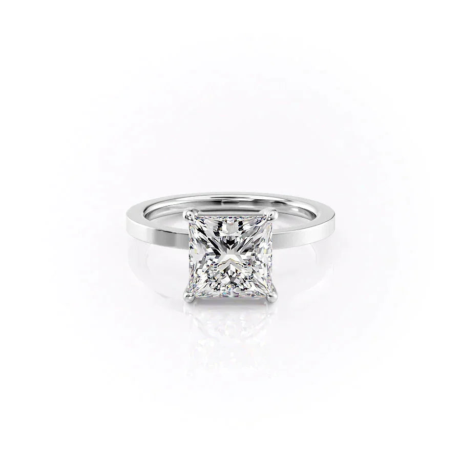 The Eleanor Set With A Princess Moissanite
