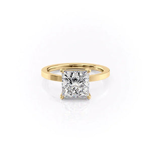 The Eleanor Set With A 2 Carat Princess Lab Diamond