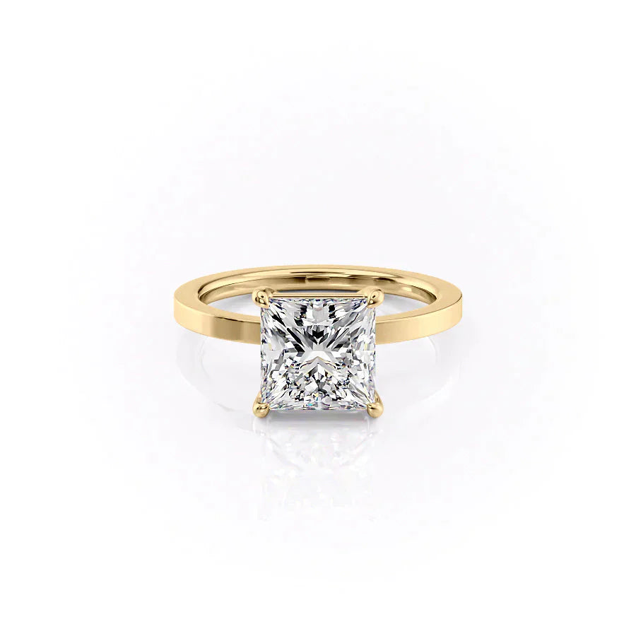 The Eleanor Set With A 1.5 Carat Princess Lab Diamond