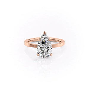 The Eleanor Set With A 2 Carat Pear Lab Diamond